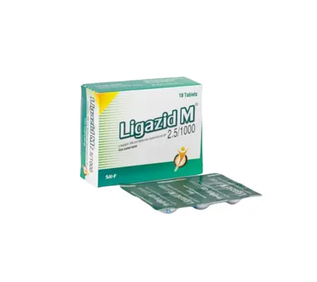 Tab. Ligazid M 2.5/1000 mg