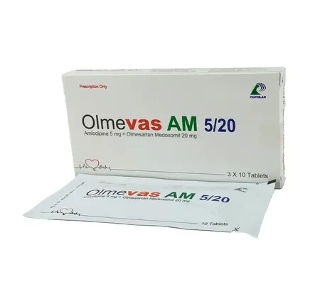 Tab. Olmevas AM 5/20 mg
