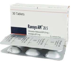 Tab. Ransys AM 20/5 mg