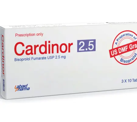 Tab. Cardinor 2.5 mg