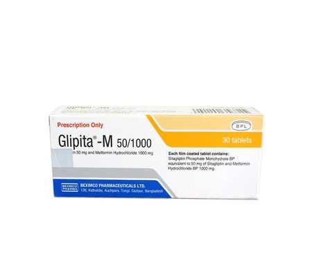 Tab. Glipita M 50/1000 mg