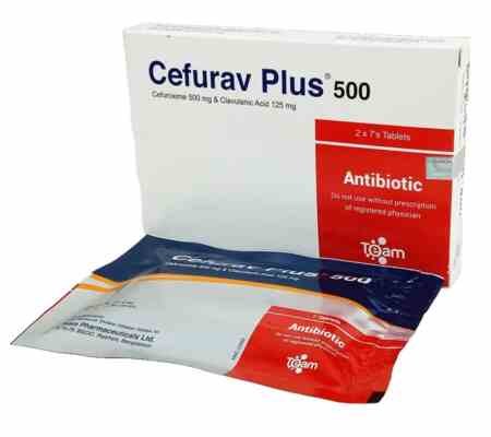 Tab. Cefurav Plus 500 mg