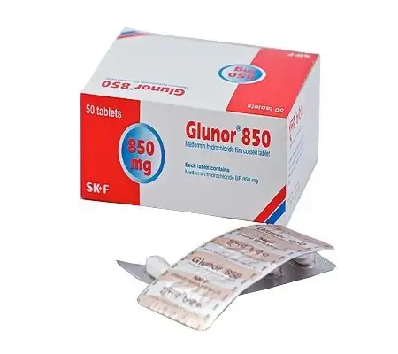 Tab. Glunor 850 mg