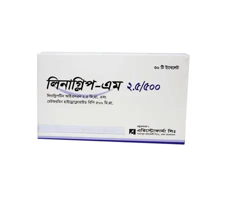 Tab. Linaglip M 2.5/500 mg