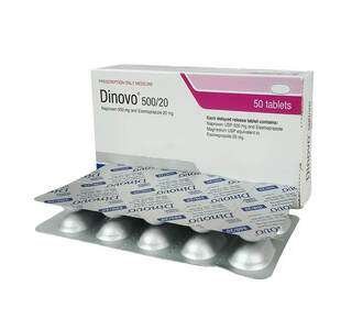 Tab. Dinovo 500/20 mg