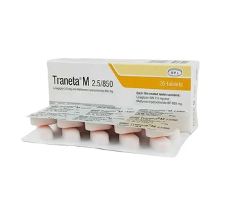 Tab. Traneta M 2.5/850 mg