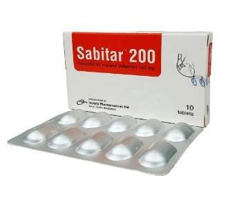 Tab. Sabitar 200 mg