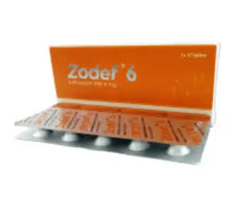 Tab. Zodef 6 mg