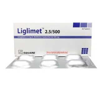Tab. Liglimet 2.5/500 mg