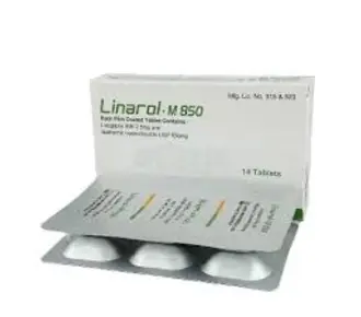 Tab. Linarol M 2.5/850 mg