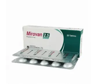 Tab. Mirovan 2.5 mg